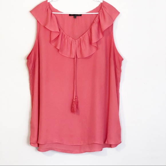Harve Benard Tops - Harve Bernard Sleeveless Ruffle Blouse